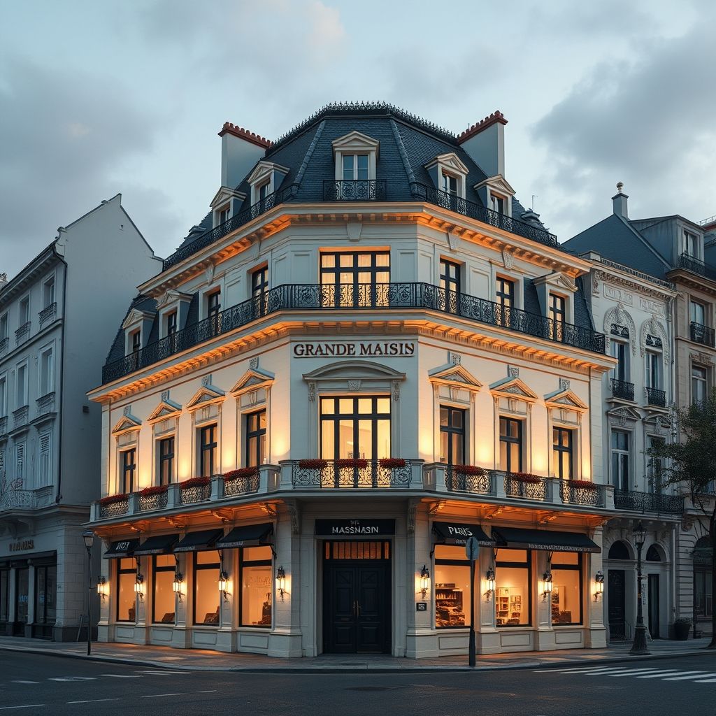 การใช้แสงและสีในการถ่ายทำ Grande Maison Paris